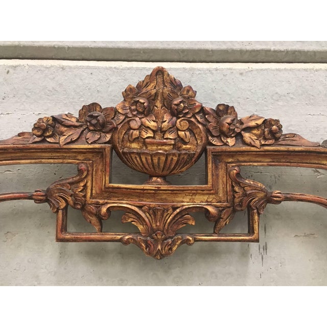 Renaissance Style Carved and Gilded Walnut Pier Mirror and Console Table For Sale - Image 4 of 18