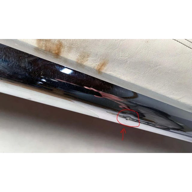 Mid-Century Modern Vintage Large Chrome Daybed Chaise Sofa Bench by Selig For Sale - Image 3 of 13