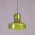 Green Glass Hanging Lamp with Copper Details by Victor Berndt for Flygsfors, Sweden, 1970s For Sale - Image 5 of 8
