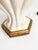 2010s Christopher Spitzmiller Signed White Glazed Ceramic Table Lamp, 2013, Original Shade For Sale - Image 5 of 5