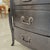 18th Century French Black Antique Chest W/Hoof Feet and Silver Hardware For Sale In New Orleans - Image 6 of 8
