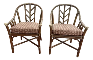 1960s Vintage McGuire Dining Chairs