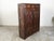 English 1800s Wooden Court Cupboard with Doors, Drawers and Diamond Motifs For Sale - Image 11 of 12