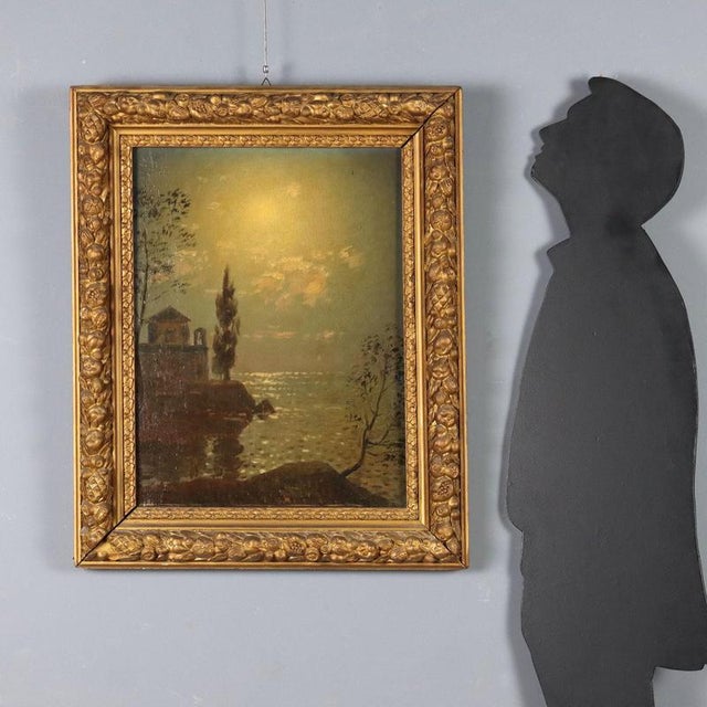 Oil on panel. Signed lower left. from his earliest days, the refined Lombard painter Carlo Costantino Tagliabue...