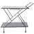 Modern Italian Black Faux-Bamboo Rolling Bar Cart For Sale