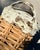 Khaki Vintage Artisanal Chinese Clay Vessel, Jar, Encased in a Basket Made of Woven Shanxi Willow For Sale - Image 8 of 12