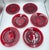 1930s 1930's Royal Ruby by Anchor Hocking Dinner 9" Plates 6pc Set For Sale - Image 5 of 6