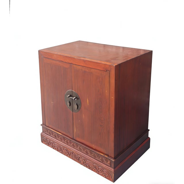Chinese Ancient Chinese Elm Lacquered Cabinet For Sale - Image 3 of 5