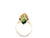 1970s 14k Yellow Gold Green Jade Cabochon Statement Ring, Size 8 For Sale - Image 10 of 13