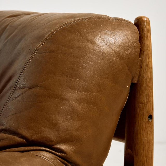 Danish Leather Lounge Chair, 1960s For Sale - Image 9 of 18