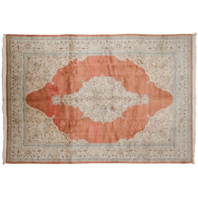 Vintage Tabriz Rug - 9'9" X 14'3" For Sale - Image 12 of 13