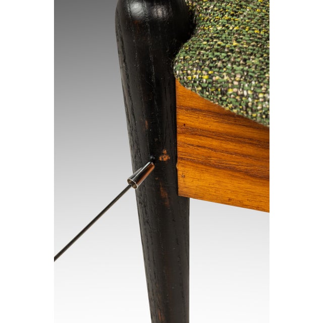 Rare Mid-Century Modern Two Seater Sculpted Bench in Oak & New Two-Toned Upholstery by Arthur Umanoff, Usa, C. 1960s For Sale - Image 18 of 18