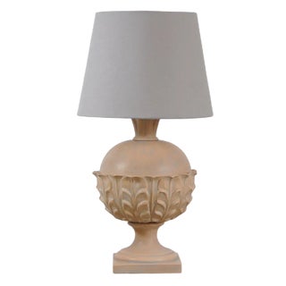 Italian Terracotta Table Lamp, 1980s For Sale
