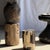 Brutalist Side Table in Brown and Black Petrified Wood, 1980s For Sale - Image 3 of 18