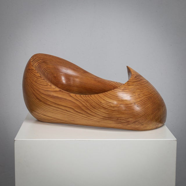 Beige Ineke Van Zuuren, Flying Solo Organic Sculptural Form, 1970s, Pine For Sale - Image 8 of 8