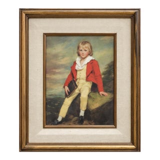 Vintage Framed Reproduction Print of Sir Joshua Reynolds “The Age of Innocence” For Sale