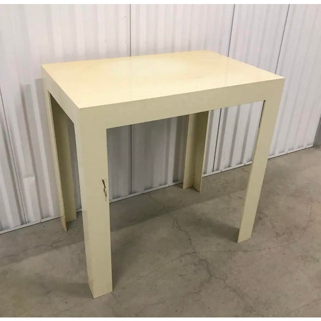 Vintage Mid Twentieth Century Molded Plastic One Piece Parsons Hall Table in the Style of Syroco or Kartell For Sale - Image 6 of 7