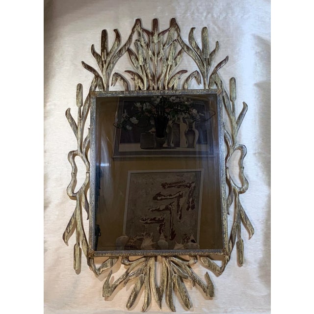 Industrial Cat Tail Iron Mirror For Sale - Image 3 of 13