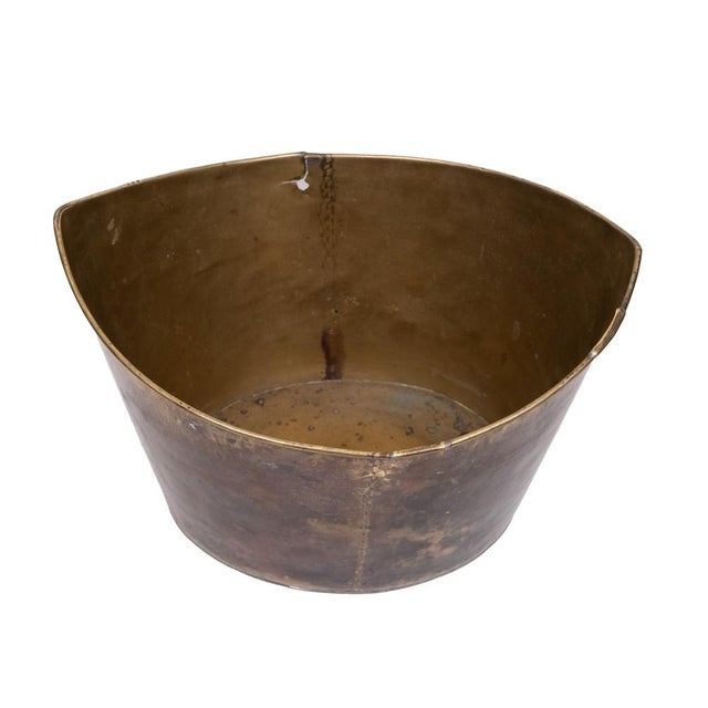 Antique Dutch Georgian Mahogany Brass-Bound Peat Bucket, 1830s For Sale - Image 4 of 11