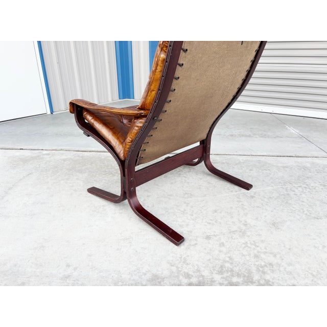 1960s Mid Century "Siesta" Chair & Ottoman Attributed to Ingmar Relling for Westnofa For Sale - Image 11 of 15