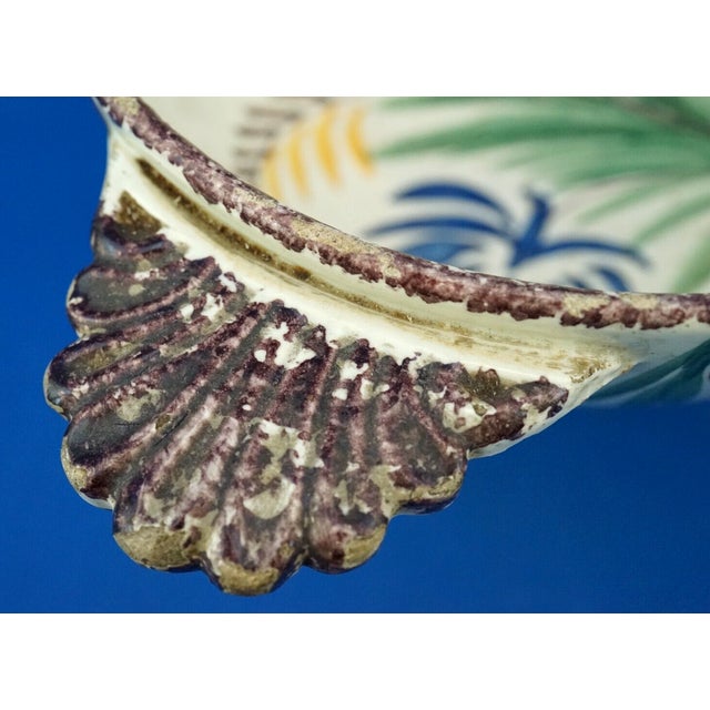 Antique Enamelled Ceramic Bowl from Henriot Quimper HB, France, 19th Century For Sale - Image 18 of 18