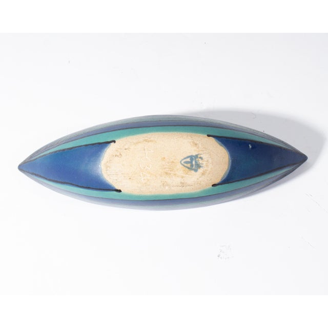 Ceramic Glidden “Gulfstream” Canoe Boat Bowl by Fong Chow For Sale - Image 7 of 8