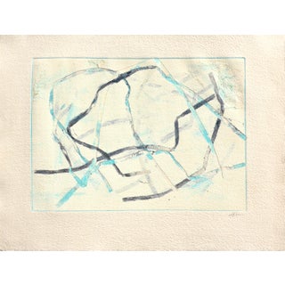 Martha Holden "Watercolor Ribbons" Contemporary Abstract Painting For Sale