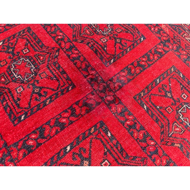 1970s 1970s Hand Knotted Vintage Turkomen Ersari Rug For Sale - Image 5 of 9