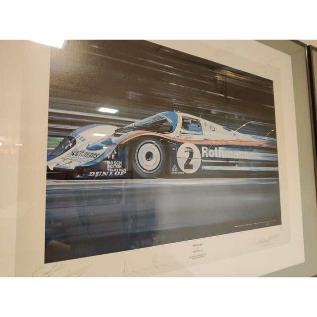 Gold Stefan Bellof, Derek Bell and Jochen Mass Prints by Nicholas Watts, Set of 2 For Sale - Image 8 of 14
