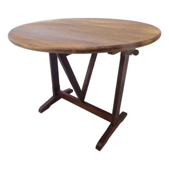 Vintage Wine Tasting Table For Sale