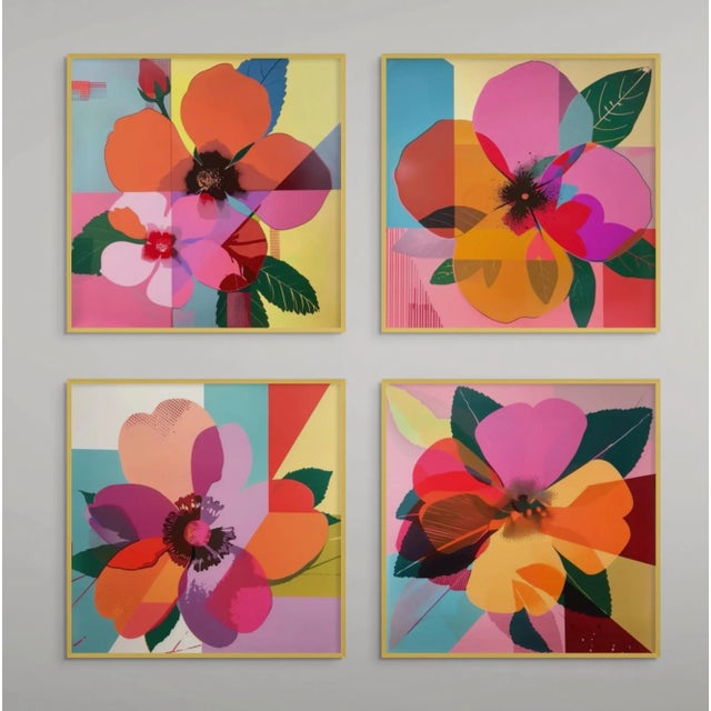 Set of 4 - Art Wall Installation 40' X 40' - 'Pop Art