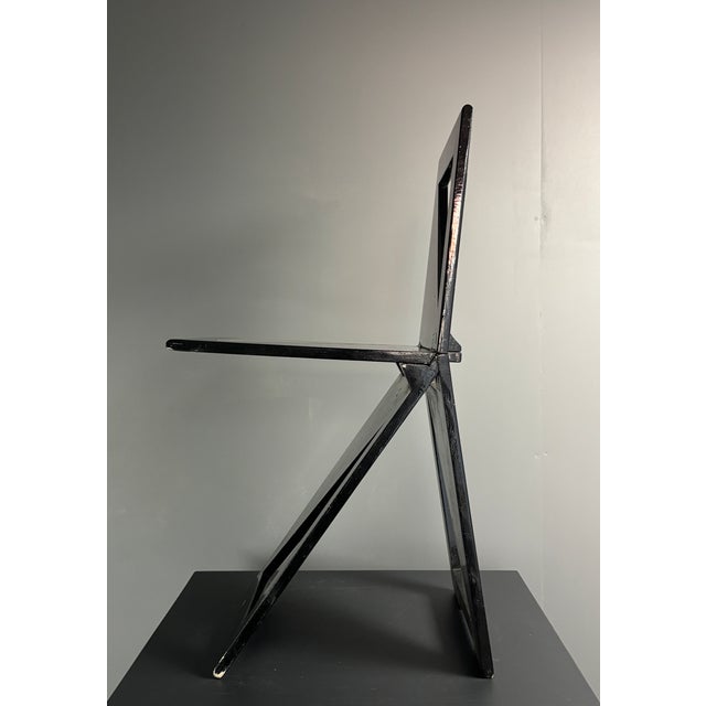 Postmodern Dutch Foldable Side Chair from Eindhoven Design Academy, 1980s For Sale - Image 4 of 18