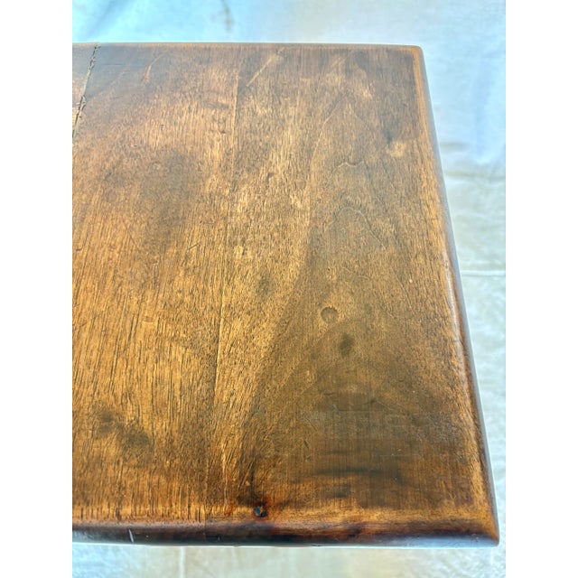 Brown Early 20th Century French Walnut Stool For Sale - Image 8 of 12