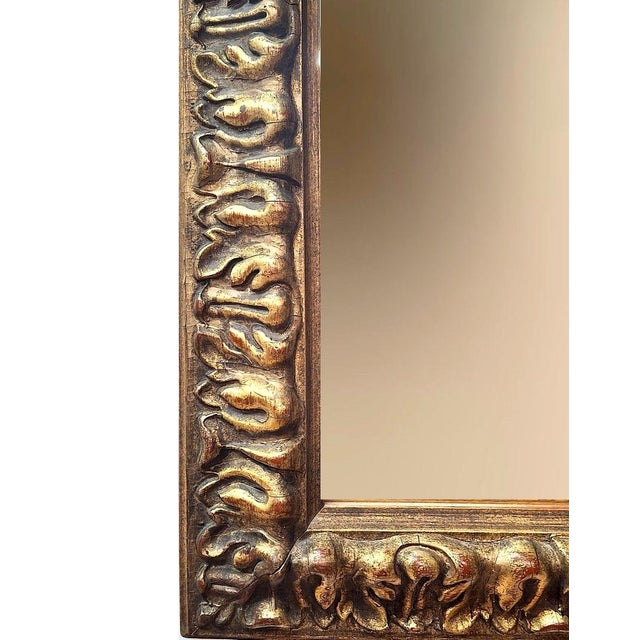 Mid 20th Century 20th Century Baroque Style Gilt Wood Mirror For Sale - Image 5 of 6