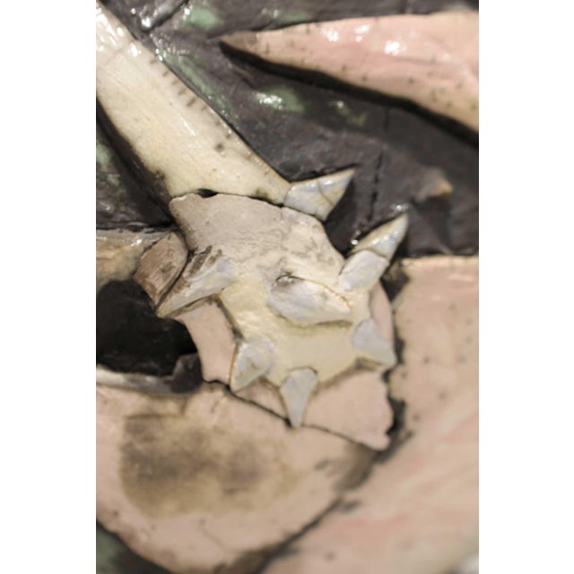 Mid-Century Modern Mid 20th Century Large Signed Abstract Ceramic Sculpture For Sale - Image 3 of 11