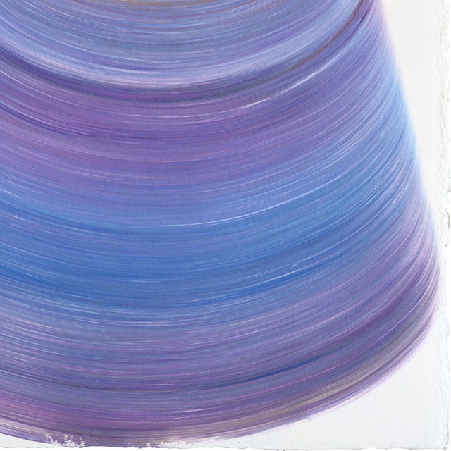 2020s Avp_1219 - Color Drenching Contemporary Abstract Painting on Paper Original Artwork by Alex Voinea For Sale - Image 5 of 6