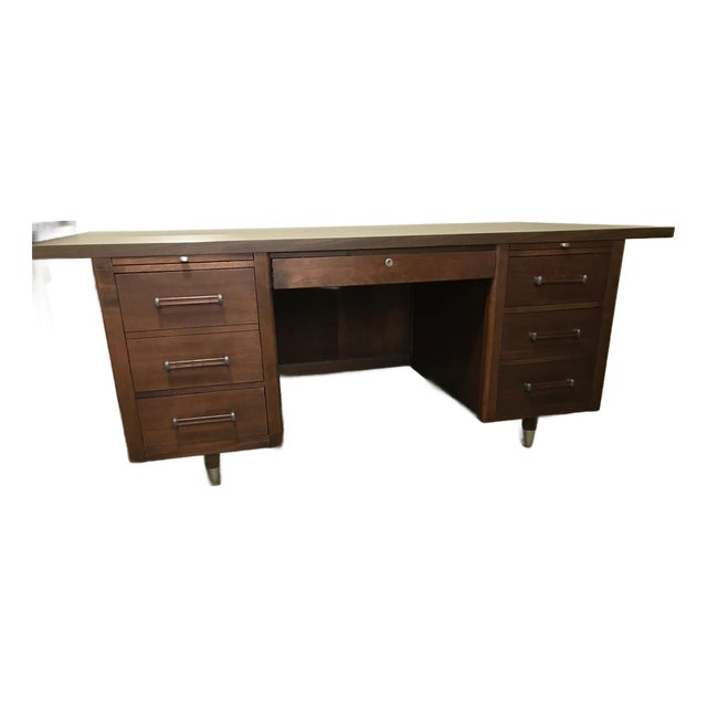Mid-Century Modern Alma Administrator Desk For Sale
