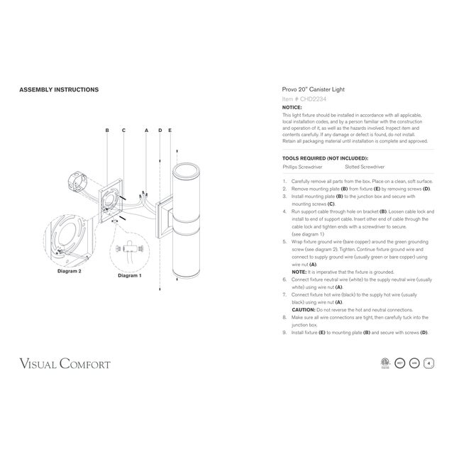 Modern Chapman & Myers for Visual Comfort Signature Provo 20" Canister Light in Matte Black For Sale - Image 3 of 4