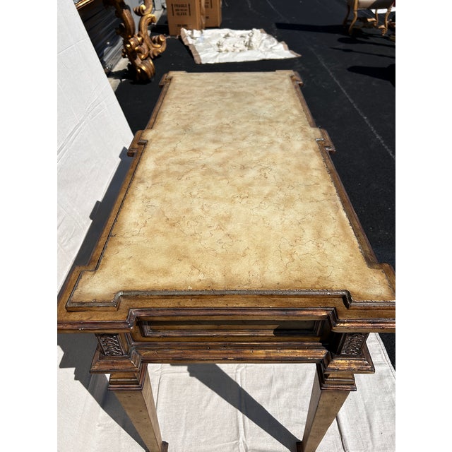 Late 20th Century Mediterranean Console in Umber Finish For Sale - Image 14 of 15