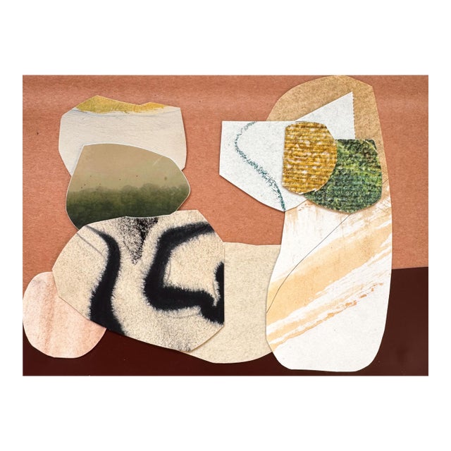 "New Directive 7" Original Mixed-Media Collage on Paper by Zac Woodiel For Sale