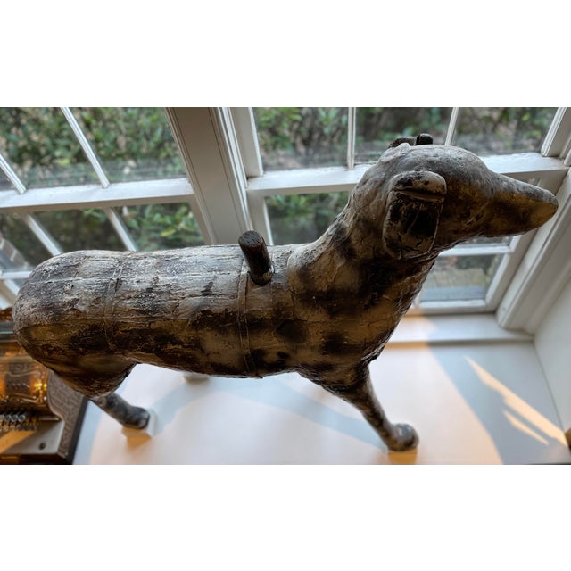 Antique French Carousel Dog, Circa 1890 For Sale - Image 13 of 18