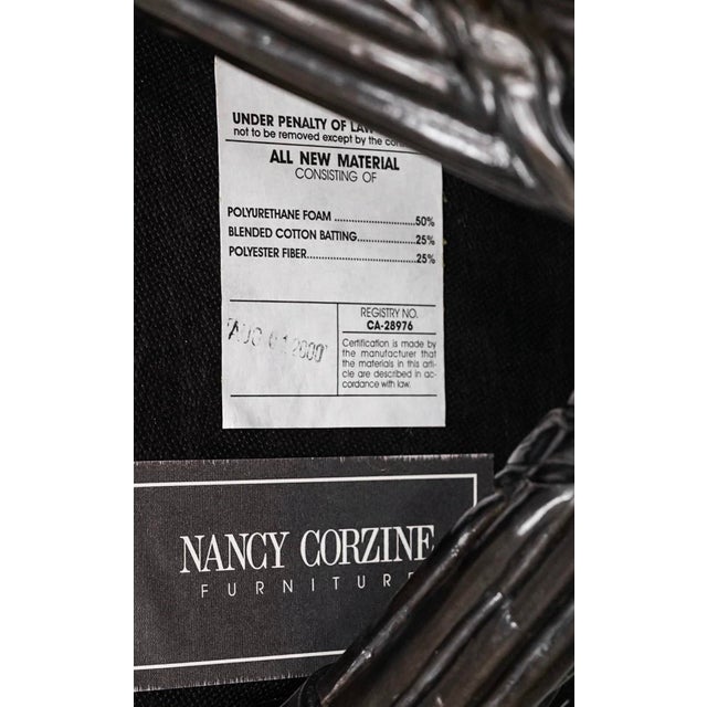 c.2000 Nancy Corzine Carved Hardwood Tripod Base Stool. For Sale - Image 10 of 10