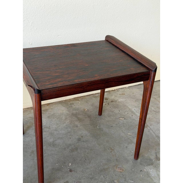 Vintage Danish Rosewood Nightstands by Heltborg Møbler – Mid Century Modern Side Tables For Sale In Los Angeles - Image 6 of 11