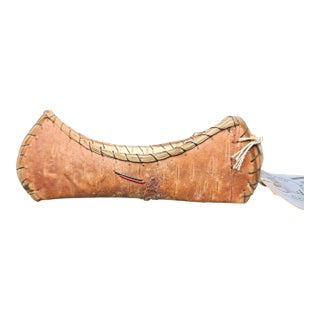 Vintage 1942 Birch Bark," Mailer Canoe" From Kings Beach, Ca With Original Stamp and Tag For Sale