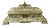 Large Antique Ornate Brass Inkwell, 1820 For Sale