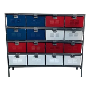 Vintage American Flag Locker Dresser