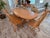 2000 - 2009 Hunt Country Furniture Oak Dining Extension Table & Chairs For Sale - Image 5 of 12