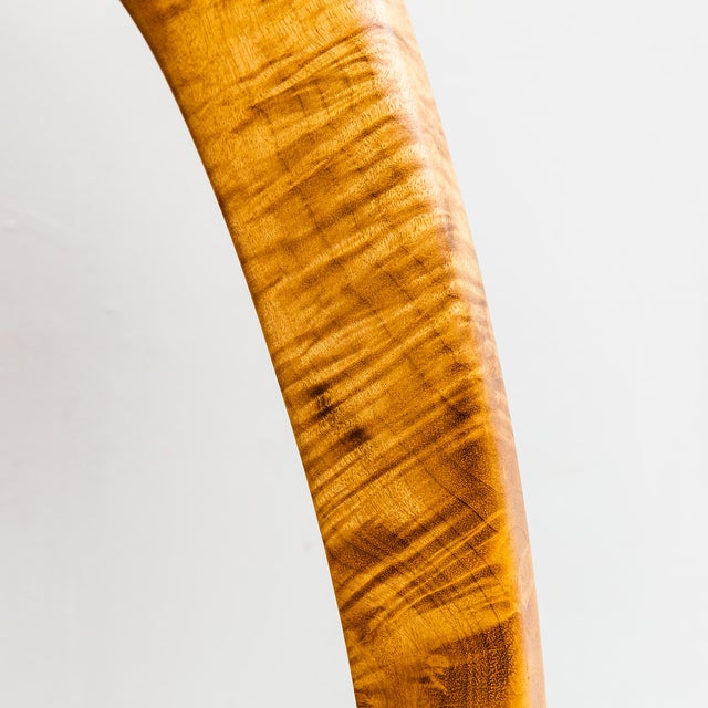 Vintage Studio Crafted Burl Maple Postmodern Console or Entry Table For Sale - Image 9 of 14