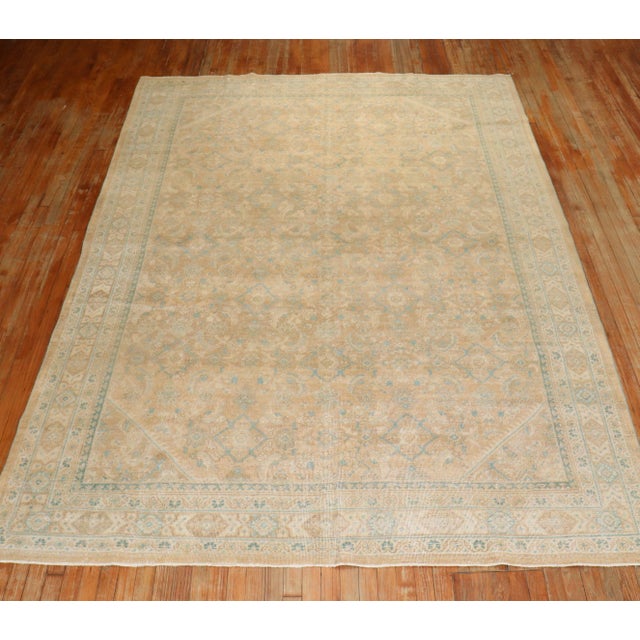 Antique Zabihi Collection Persian Mahal Rug For Sale - Image 9 of 9