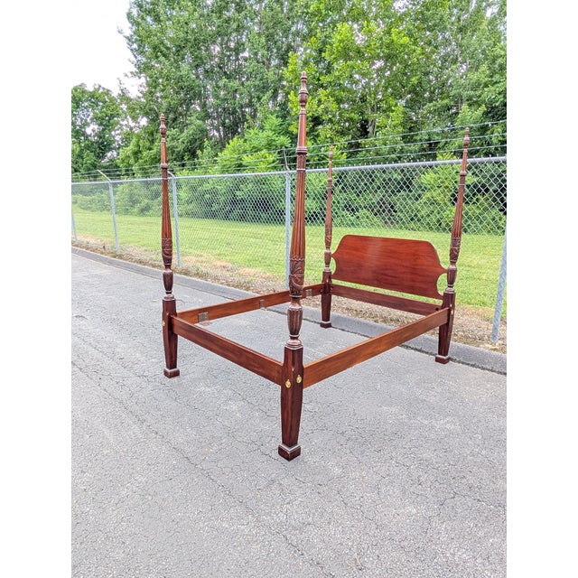 This stunning Georgian-style four-poster queen-size bed frame, meticulously crafted by the legendary Councill Furniture,...